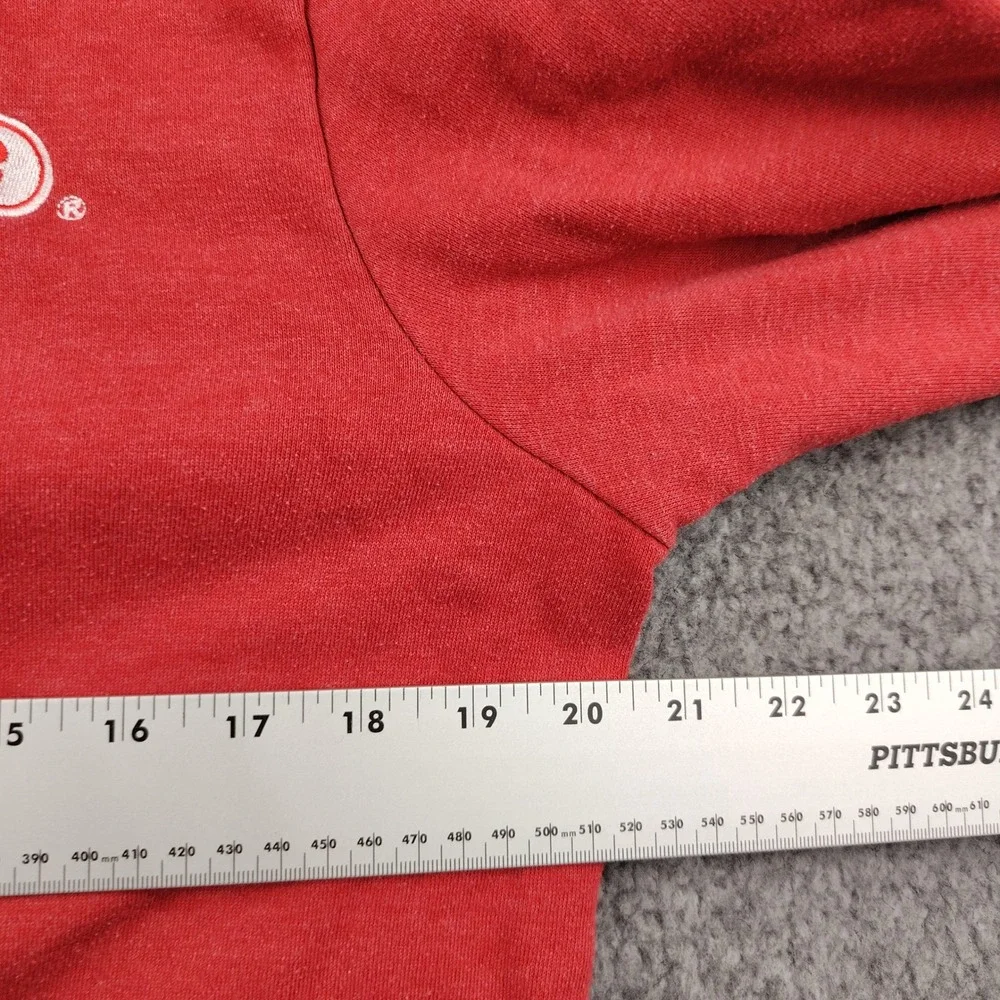 HEB Hoodie Jacket Full Zip Employee Uniform Red *Flaw